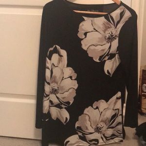 Floral front tunic